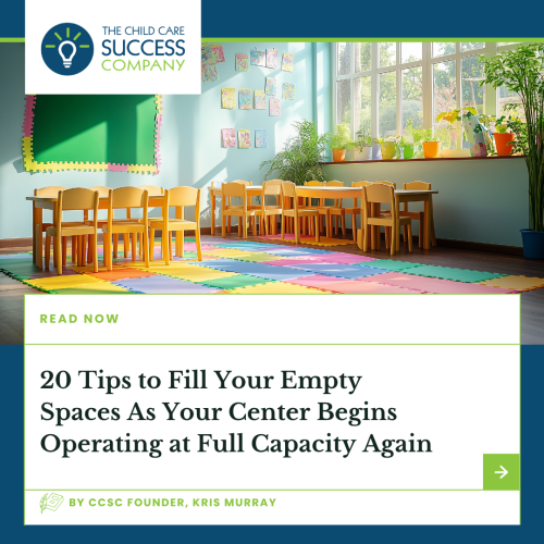20 Tips to Fill Your Empty Spaces As Your Center Begins Operating at Full Capacity Again